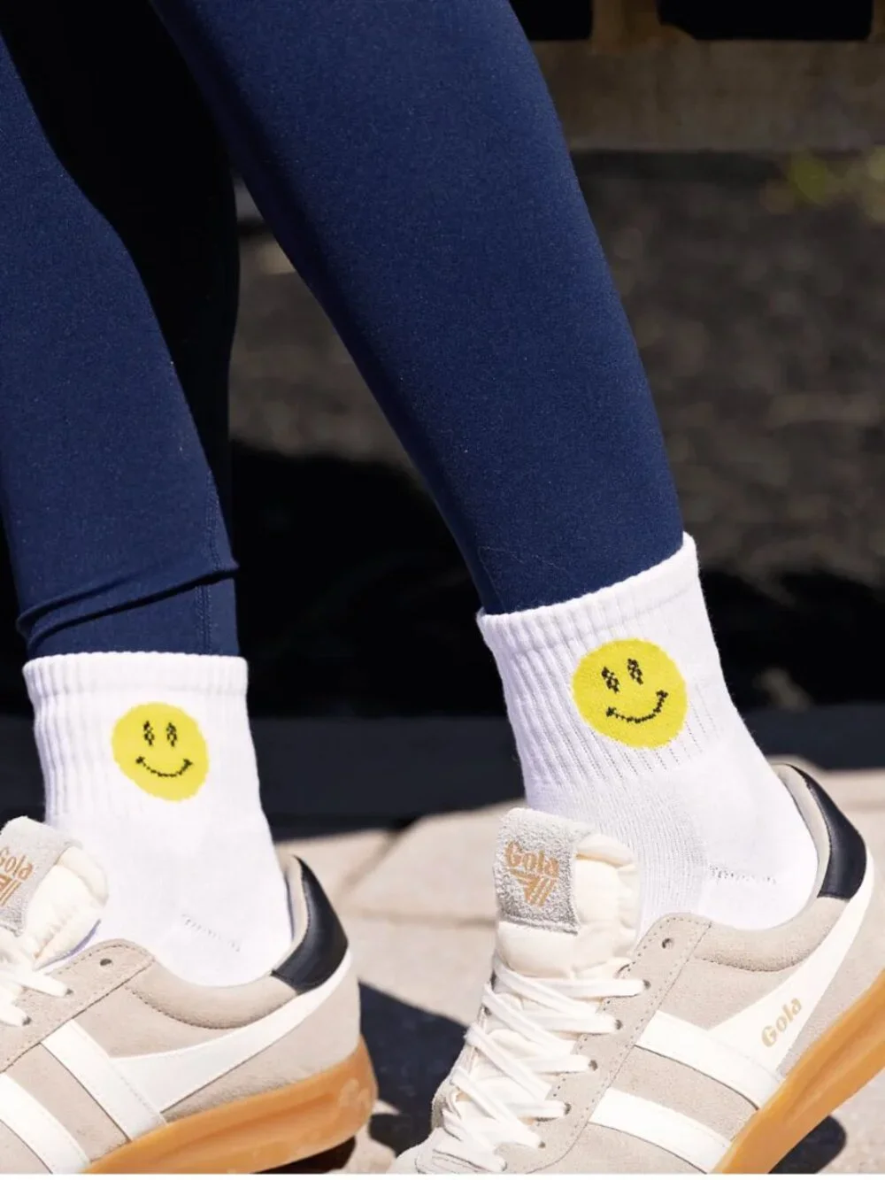 NWT Free People Movement Smiling Buti Ankle Socks in White